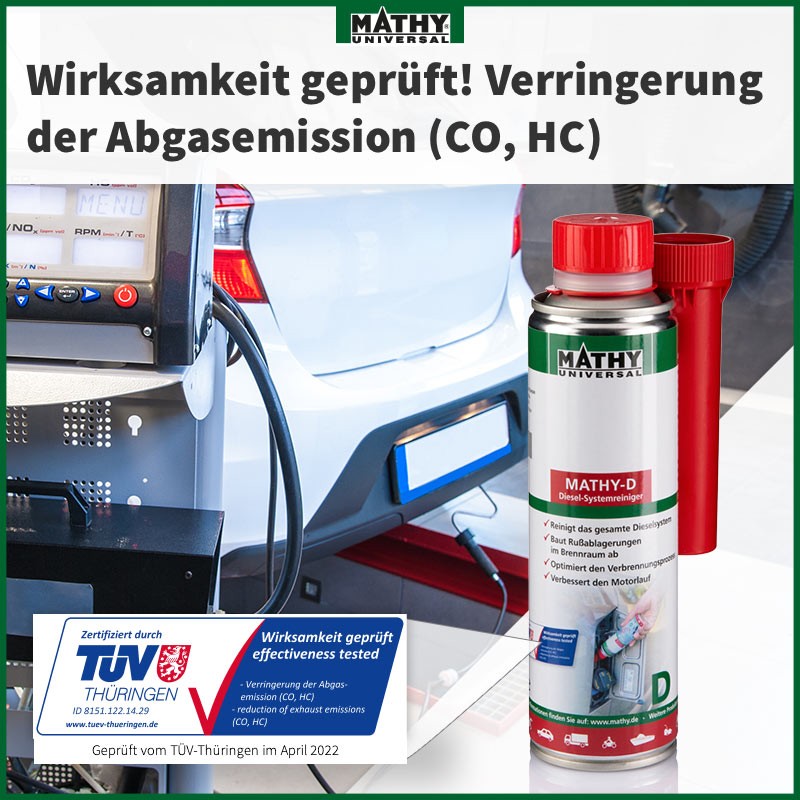 MATHY® Diesel - Kur 3x D 1x ID Additiv Reiniger Systempflege Düsenreiniger